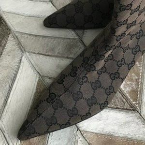 Worn Once Gucci Monogram Ankle Boots
